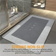 thumbnail image 3 of Oval Shape Super Absorbent Carpet Floor Mat Soft Carpet Non-Slip Bathing Room Rug Floor Door Quick-Drying Microfiber Anti-greasy Bath Mat, 3 of 9