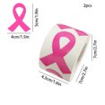 thumbnail image 3 of Suncoda Paper Tape, 600 PCS Pinks Ribbon Awareness Day Charity Event Promotion Stickers Tape, 3 of 6