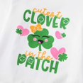 thumbnail image 6 of Baby Girl St Patricks Day Outfit Letter Print Long Sleeve Romper Bodysuits Flare Bottom Pants Headband 3 Pcs Set White 6-12 Months, 6 of 6