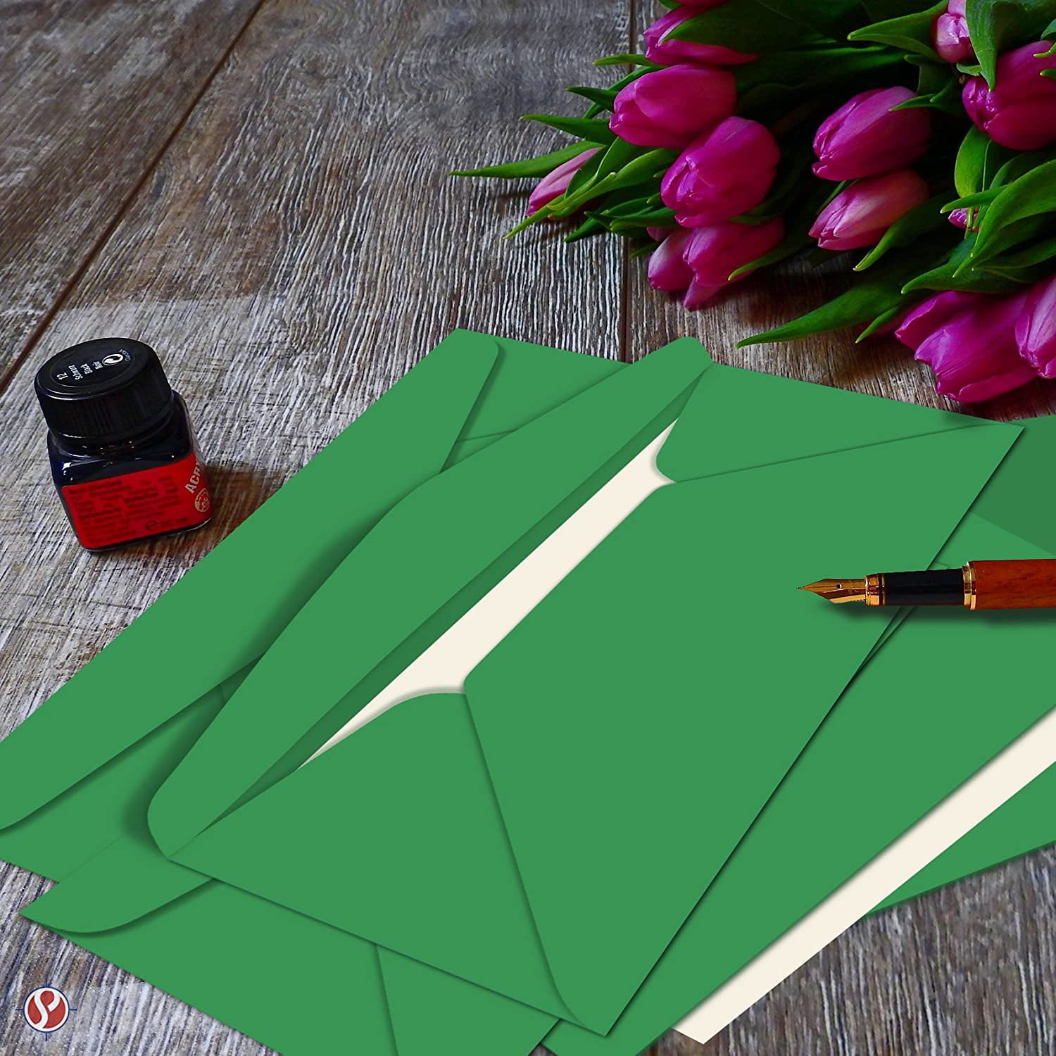 Green #10 Business Color Mailing Envelopes | 4 1/8 X 9 ½ inches | 24lb Bond Bright Color Paper (90 GSM) | 50 Envelopes Per Pack
