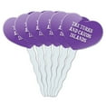 thumbnail image 1 of Turks and Caicos Islands, The Heart Love Cupcake Picks Toppers - Set of 6, 1 of 1