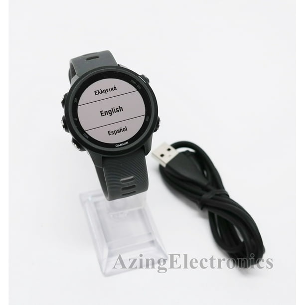 Used Garmin Forerunner 245 GPS Running Smartwatch w/ Slate Gray Band