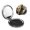Round Shape, variant on Egyptian Cats Hieroglyphs Vintage Portable Double-Sided Face Mirror Round Shape, Magnifying Compact Pocket Mirror with PU Leather Cover