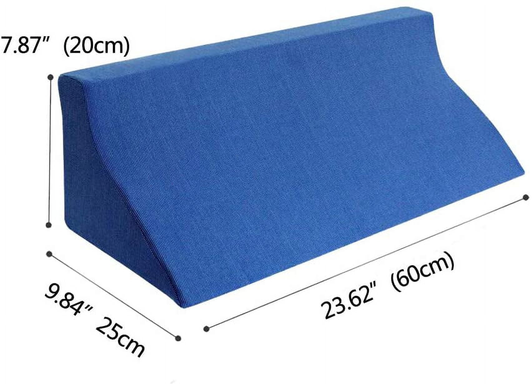Bedsore Rescue Contoured Elevated Positioning Wedge Support Foam Pillow,  Blue, 1 Piece - Jay C Food Stores
