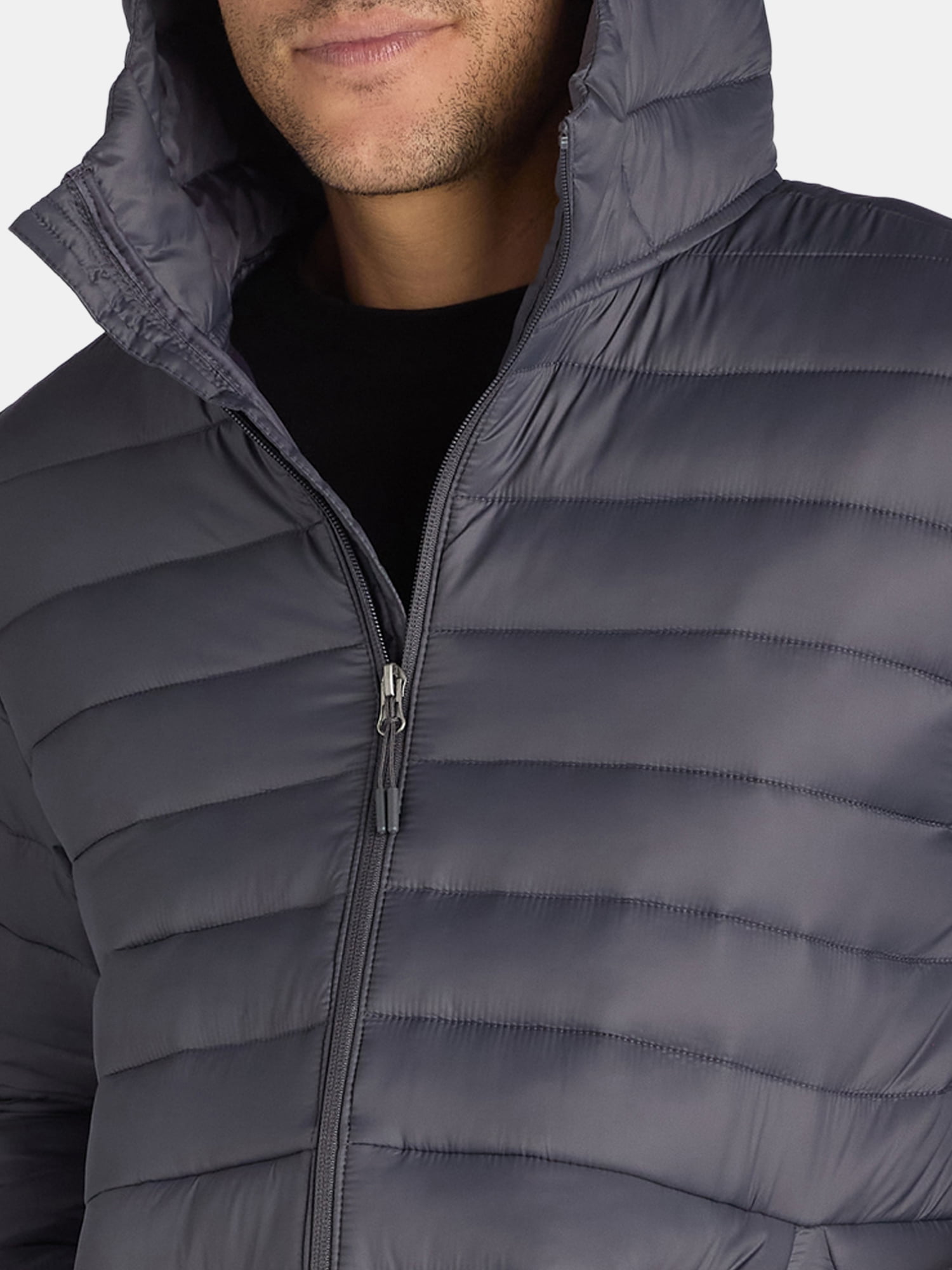 Ozark Trail Men's & Big Men’s Hooded Puffer Jacket, Sizes S-3XL