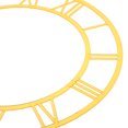 thumbnail image 3 of HONITANO Golden Round Wall Clock with Roman Numeral Face, Acrylic Decorative Timepiece for Home and Office, 1 Set, 3 of 8