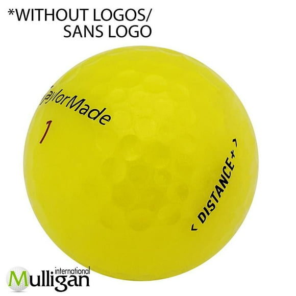 Mulligan - 48 Taylormade Distance + 5A No logo Recycled Used Golf Balls, Yellow