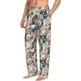 thumbnail image 5 of Cauagu Colorful Flowers Mens Pajama Pants Sleep & Lounge Pants,PJ Bottoms with Pockets-Small, 5 of 7
