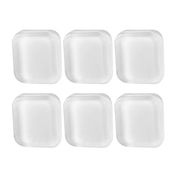Wall Protectors Pack of 6 Clear Square Pads Adhesive Rubber Guards Easy Installation Prevent Wall Damage