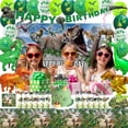 thumbnail image 4 of Set de decoración de cumpleaños con dinosaurios y accesorios para fiestas con telón de fondo, 4 of 5