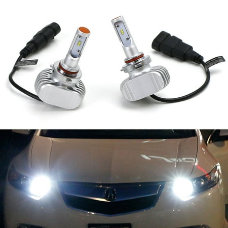 Acura Rsx Cams - iJDMTOY 36W High Power 9005 HB3 Philips Luxeon LED Headlight Bulbs w/ Decoder Wiring For High Beam Daytime Running Light Conversion, Fit Acura ILX RSX MDX TL RL Honda Accord Civic CRV CRZ, etc