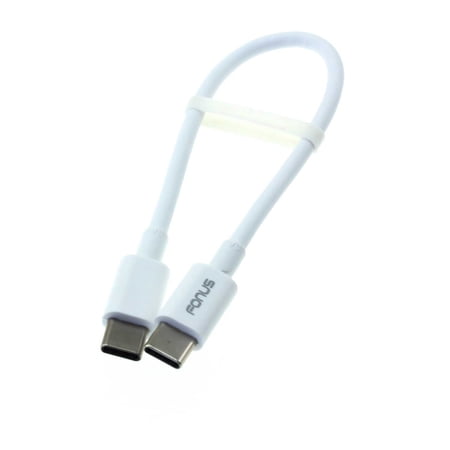 Short Type-C to USB-C Cable for Motorola Moto G Pure - PD Fast Charge Cord Power Wire Sync [C-to-C] White Y1V Compatible With Motorola Moto G Pure Phone price history on PriceWatchPro