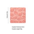 thumbnail image 2 of ziyahi Cup Silicone Heat Resistant Coffee Mug Table Mat Reusable Household Pad Ribbed Tableware Placemat Protector Cyan Pink, 2 of 6