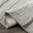 thumbnail image 6 of Hauteloom Liverpool Living Room, Bedroom Area Rug - Contemporary - Light Gray, Medium Gray, Off White - 18" x 18" Sample, 6 of 12