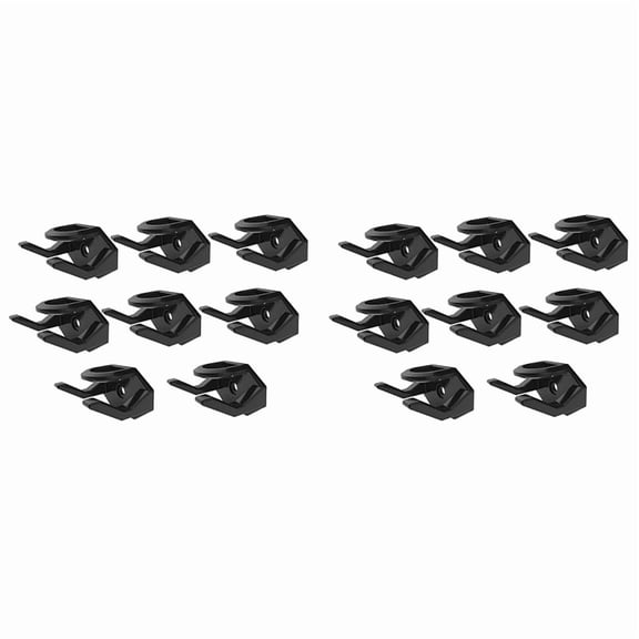 16Pcs Hat Hooks for Wall Hat Rack for Baseball Cap Hat Display Hat Hangers for Wall Black