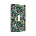 thumbnail image 6 of Zufioo Dinosaur Plays Soccer Print Switch Wall Plate, Dustproof and Heat-resistant Decorative Wall Switch Cover, Suitable for Residential and Commercial Areas-Mid-size, 6 of 8