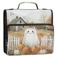 thumbnail image 5 of FORMRS Zipper Binder with Shoulder Strap 2-inch Ring 500 Sheet Capacity File Bag, Cute Halloween Pumpkins, 5 of 5