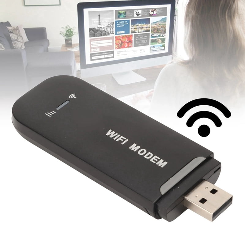 2X 4G WiFi Router USB Plug and Play LTE Hotspot with Stable Connection for Up to 10 Users Easy Micro-SIM Card Insertion