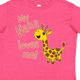 thumbnail image 4 of Inktastic My Nana Loves me- cute giraffe Boys or Girls Toddler T-Shirt, 4 of 5