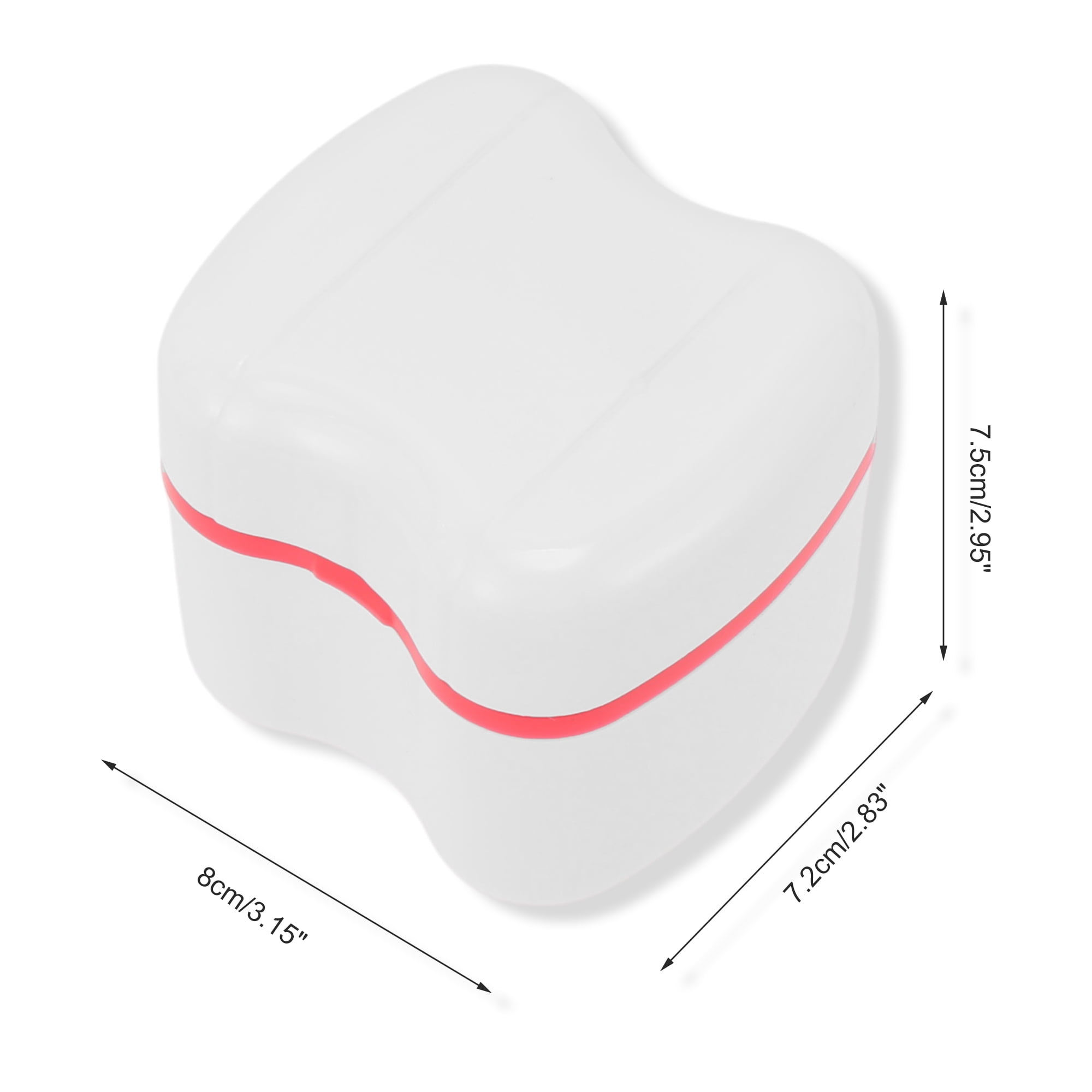 Unique Bargains Portable Braces Box 1 Pc Pink