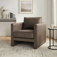 thumbnail image 2 of Comfort Pointe Tybee Espresso Faux Leather Modern Style Arm Chair, 2 of 10