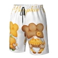 thumbnail image 4 of Salouo Pumpkin Pie Gnome Pattern Swim Trunks for Men,Men's Hawaiian Bathing Suit Swimsuits Quick Dry Swimming Board Shorts Beach Shorts with Pockets-XX-Large, 4 of 6