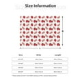thumbnail image 5 of Uemuo Strawberry Printed Throw Blanket for Couch, Fluffy Fuzzy Blankets for Bed, Sofa, Cozy Flannel Faux Fur Blanket-80"x60", 5 of 6