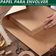 thumbnail image 3 of Papel Kraft de 50x5000cm, Rollo de Papel Craft Marrón, 88 g/㎡ Papel Estraza Ideal para Embalar, Envolver Regalos, Postal, Envío, Paquete, Arte de Pared, Manualidades (2.2 Kg), 3 of 4