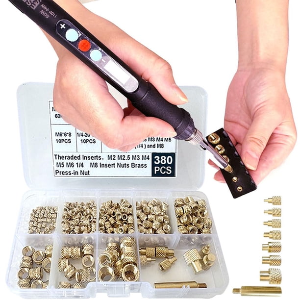 Kit de herramientas de inserción térmica 3DZWMAN con soldador de 60 W