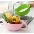 thumbnail image 1 of Rice Washer Quinoa Strainer Cleaning Veggie Fruit Kitchen Tools with Handle (Pink), 1 of 1