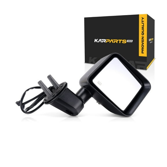 For Jeep Wrangler 2015 2016 2017 2018 Door Mirror Passenger Side | Power | Heated | Textured | Replacement For 68249846AB | CH1321390