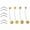 Gold, variant on MATROOY 4Pcs 14G Pregnancy Belly Button Rings Sport Maternity Flexible Navel Belly Rings-Rosegold