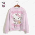 thumbnail image 5 of Sudadera con estampado de gran tamaño para mujer, sudadera holgada de estilo anime de otoño 2024, sudaderas con capucha de alta calidad con estampado de Hello Kitty para niña, 5 of 5