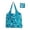 Blue kitten, variant on Large Capacity Bag Foldable Shopping Bag Reusable Pouch for Travel & Picnics