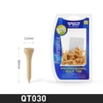 thumbnail image 2 of Golf Tees Biodegradable Bamboo Golf Tees More Sturdy and Stable Durable Biodegradable Material Reduce Friction QT030 83mm 30pcs, 2 of 4