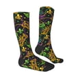 thumbnail image 3 of Easygdp Mardi Gras Surface Fashionable Adult Sockings&Sports Sockings&Breathable Sockings, Non-Pilling,Contrasting Color Design, 3 of 9