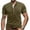 Army Green, variant on Vivianyo HD Short Sleeve Shirt for Men,Big Men Short-Sleeve Beefy Muscle Basic Solid Color Blouse Tee Shirt Top Short Sleeve Turndown Collar Blouse Shirt