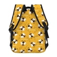 thumbnail image 4 of Lsque Cute Bee Butterfly Yelllow Pattern Casual Backpack for School, Work, Travel – Adjustable Straps, Multiple Compartments – Ergonomic Design, Fits Laptops and Tablets-One Size, 4 of 5