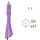 thumbnail image 1 of Applicateur de colle chaude avec 7 embouts, anneaux en fer, machine de fixation chaude en métal à économie d'énergie pour vêtements, violet, 1 of 4