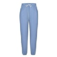 thumbnail image 4 of Maean Womens Lounge Pants Elastic Waist Comfy Loose Causal Bottoms Soft Stretchy Sleepwear Pajamas Striped Pant, 4 of 6