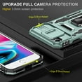 thumbnail image 6 of LeYi iPhone 8 Case, iPhone 7 Case, iPhone SE 2022 Case with Screen Protector [2 Pack], [Slide Camera Cover Protection] Military Grade Shockproof Full Body Protective Cover for iPhone 8/7 Case - Green, 6 of 6