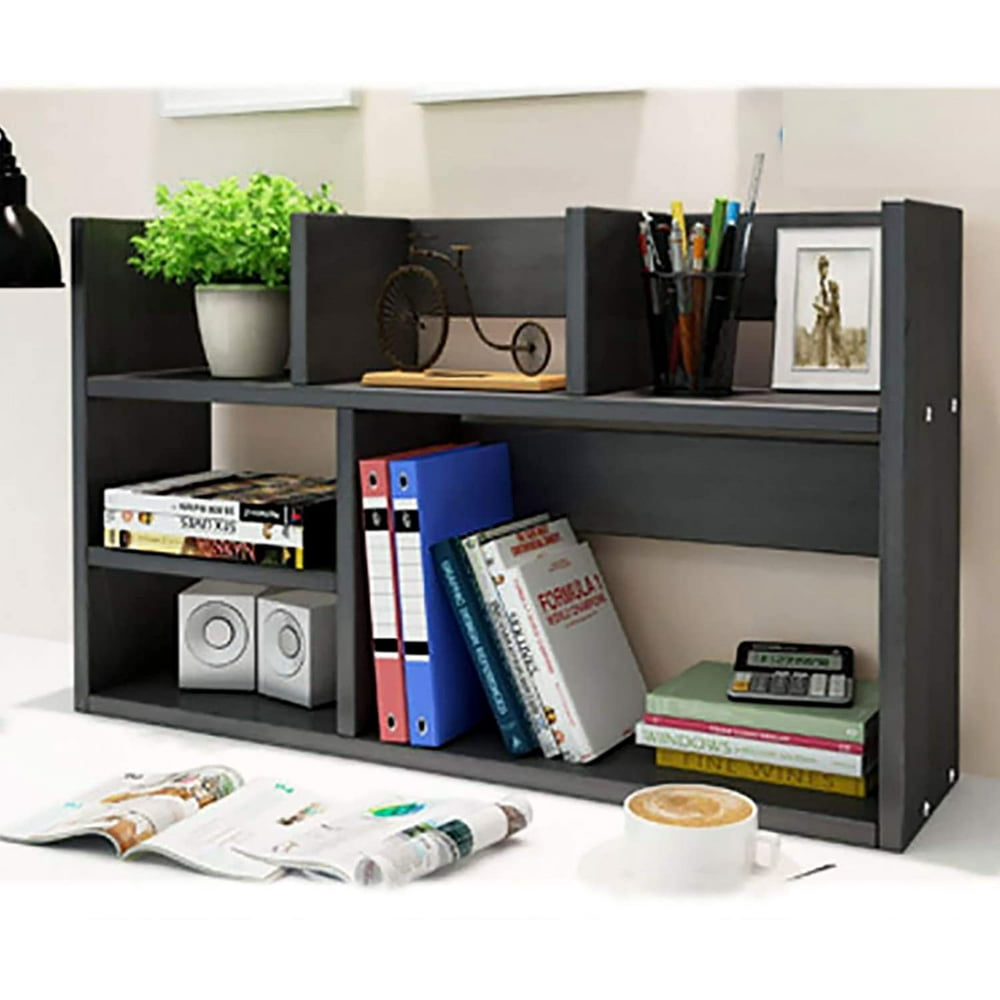 Desk Organizer Large Shelf Multi Compartments Units Wood desktop