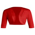 thumbnail image 1 of AMERTEER Cardigan Ouvert pour Femmes Manches Courtes Boléro en Coton Pull Court, 1 of 6