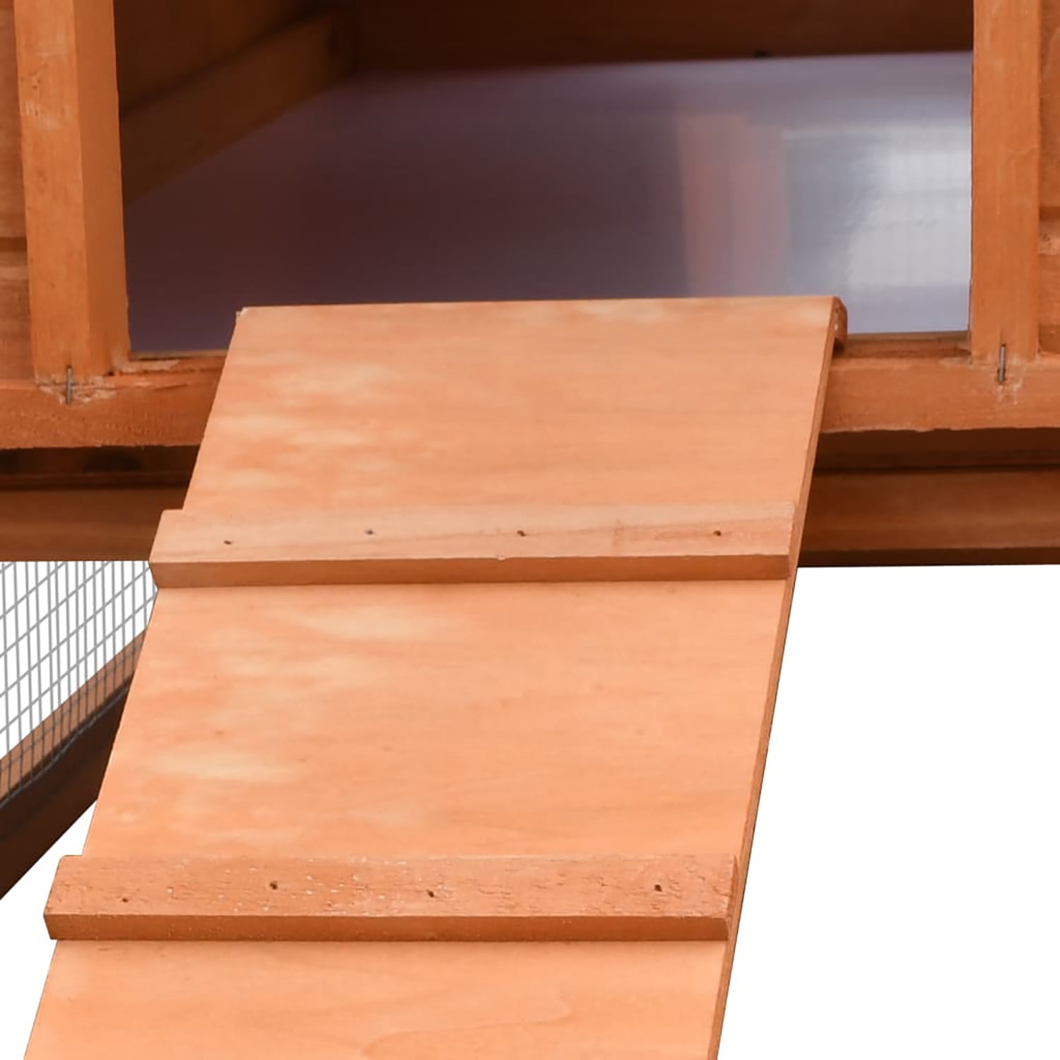 Pefilos 122" Large Rabbit Hutch Solid Pine & Fir Wood Outdoor Rabbit Cages with Easy-Clean Tray, Orange Pefilos 122" Large Rabbit Hutch Solid Pine & Fir Wood Outdoor Rabbit Cages with Easy-Clean Tray, Orange