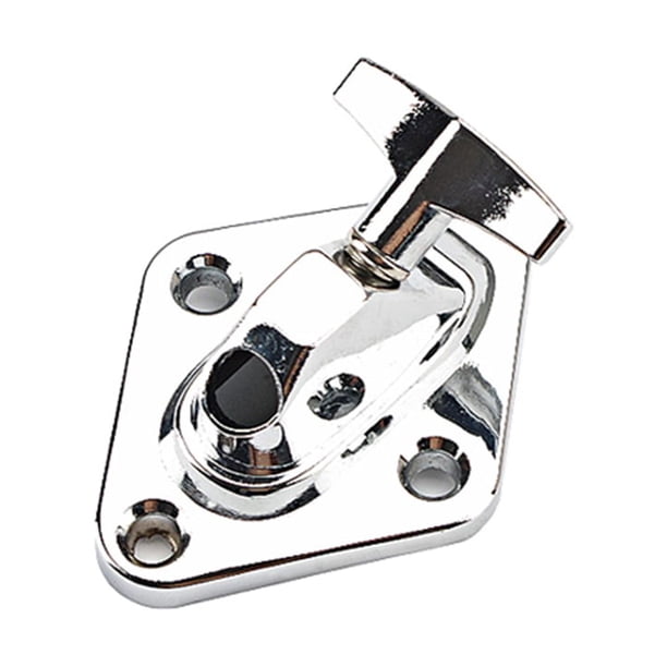 Eigraketly Drum Leg Base Smooth Surface Guitar Brackets Screw Holes with Musical Percussion Bottom Mount Base Accessories Part Type2 NO2
