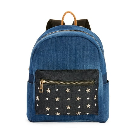 Twig & Arrow Star Studs Denim Mini Dome Bag