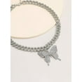 thumbnail image 3 of QQTDFG Butterfly Charm Chunky Chain Necklace Statement Necklace Modern Necklace-default, 3 of 3