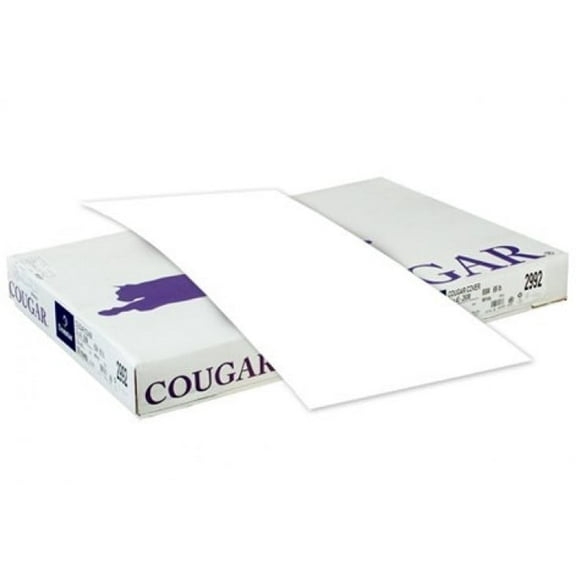 Cougar Opaque White Super Smooth 100# Cover 26x40