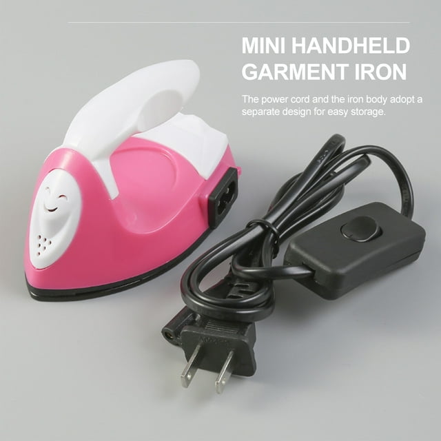 Mini Plancha De Mano Para Ropa, Plancha Electrónica Portátil Antiadherente Para Arte Y Manualidades DIY Con Enchufe Estadounidense