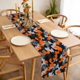 thumbnail image 3 of Red Black Table Runner - 60 Inch Long, Kitchen Dining Table Runner Dresser Scarves, Modern Grey Boho Bohemian Stained Tie Dye Farmhouse Decor for Coffee Tables Wedding Party Banquet, 3 of 8